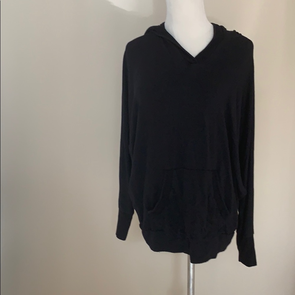 Capote Black Hooded lightweight Sweatshirt S